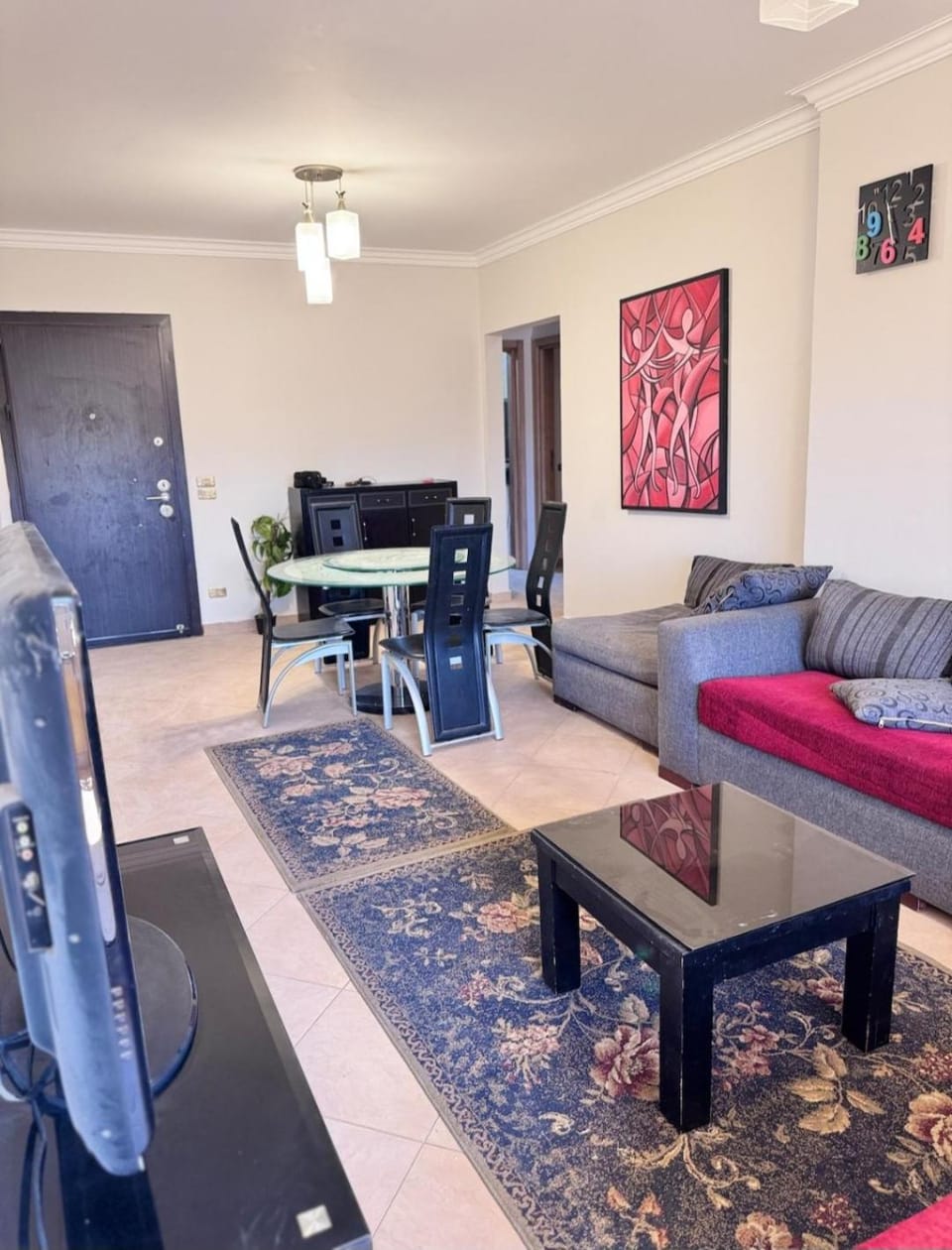 Living room, Seating area, Dining area