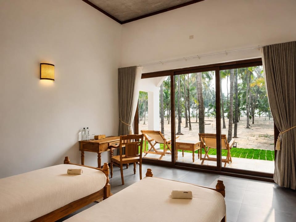 Bed, Garden, View (from property/room), Bedroom, Garden view