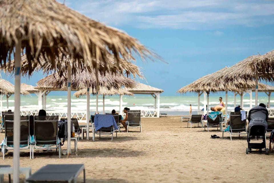 Day, People, Beach, Sea view