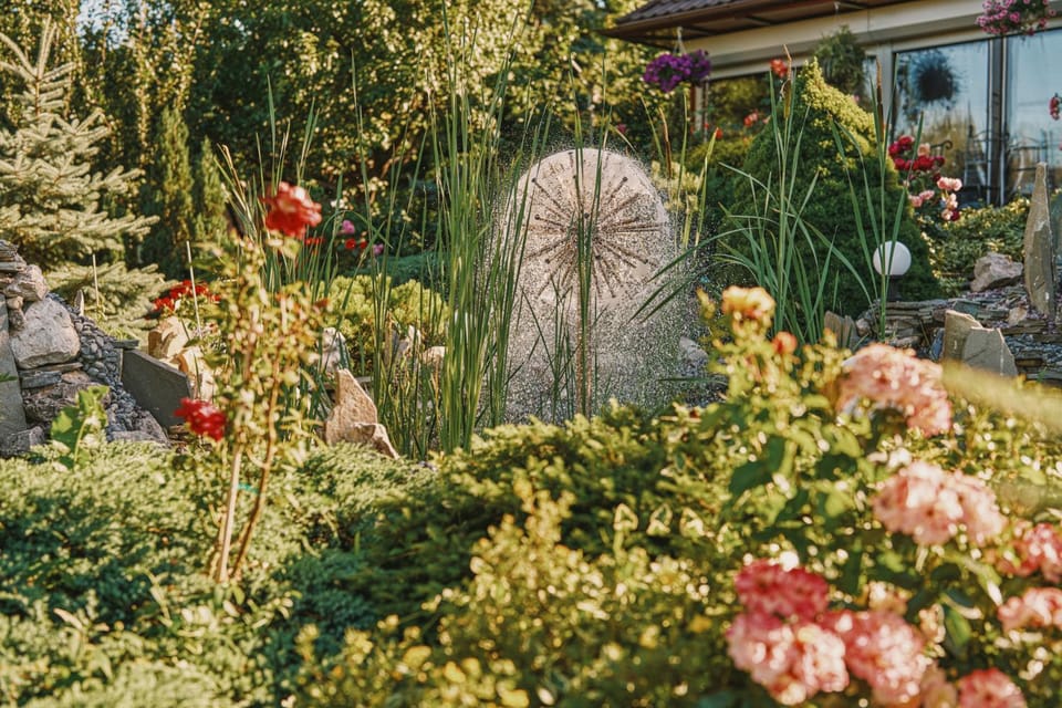 Spring, Day, Garden, Garden view