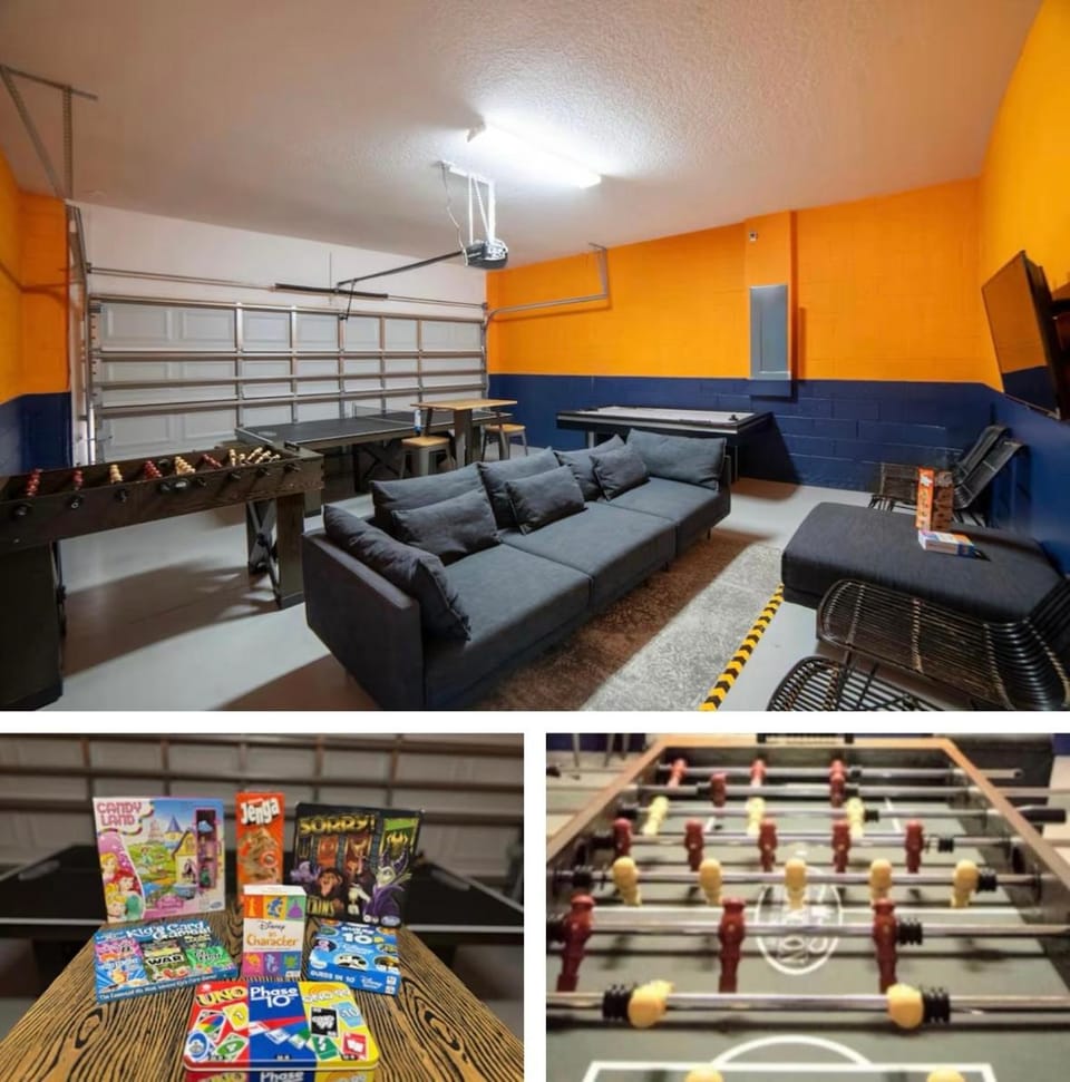LUX Waterfront Disney Vacation Home with Private Pool, Spa, Soft Serve Ice Cream Maker, Game Room, Ensuites, & More! Sleeps 24! Villa in Kissimmee