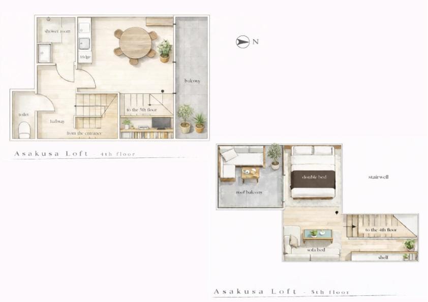 Asakusa Loft Apartment in Japan