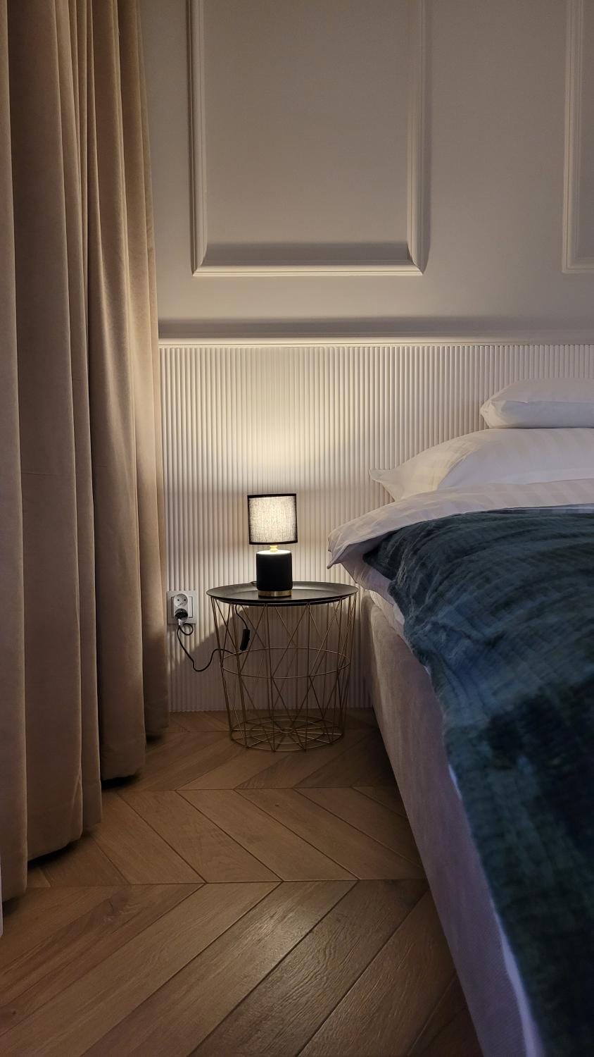 Bed, Decorative detail, Bedroom