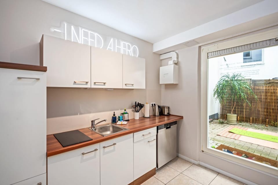 Kitchen or kitchenette, toaster