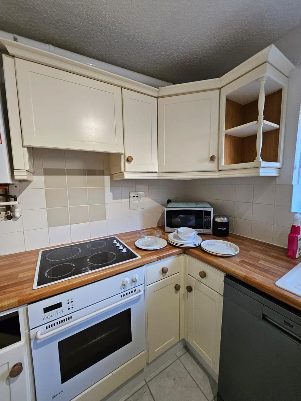 Coffee/tea facilities, Kitchen or kitchenette, dishwasher, oven, stove