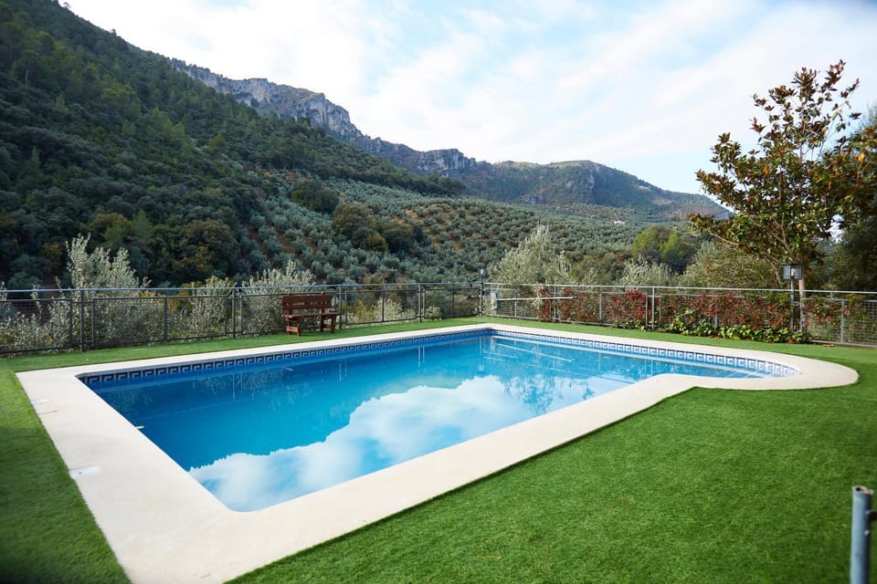 Property building, Living room, Swimming pool