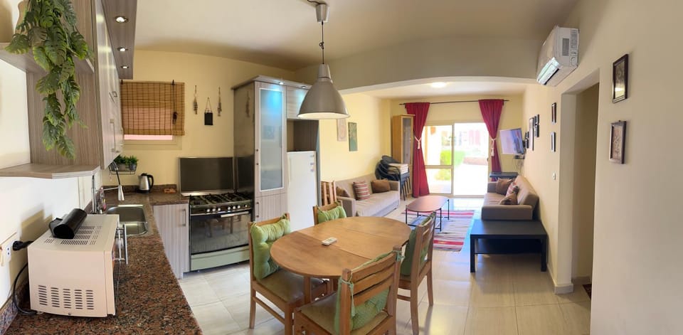 2 Bedroom Chalet pool& sea view just steps from the sea fanar de luna ain sokhna Apartment in Egypt