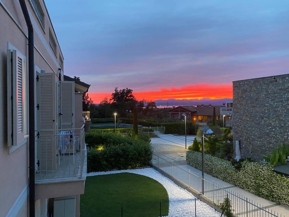Property building, View (from property/room), City view, Sunset