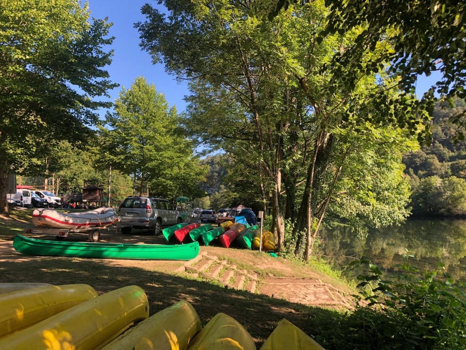 Natural landscape, Summer, Canoeing, Canoeing