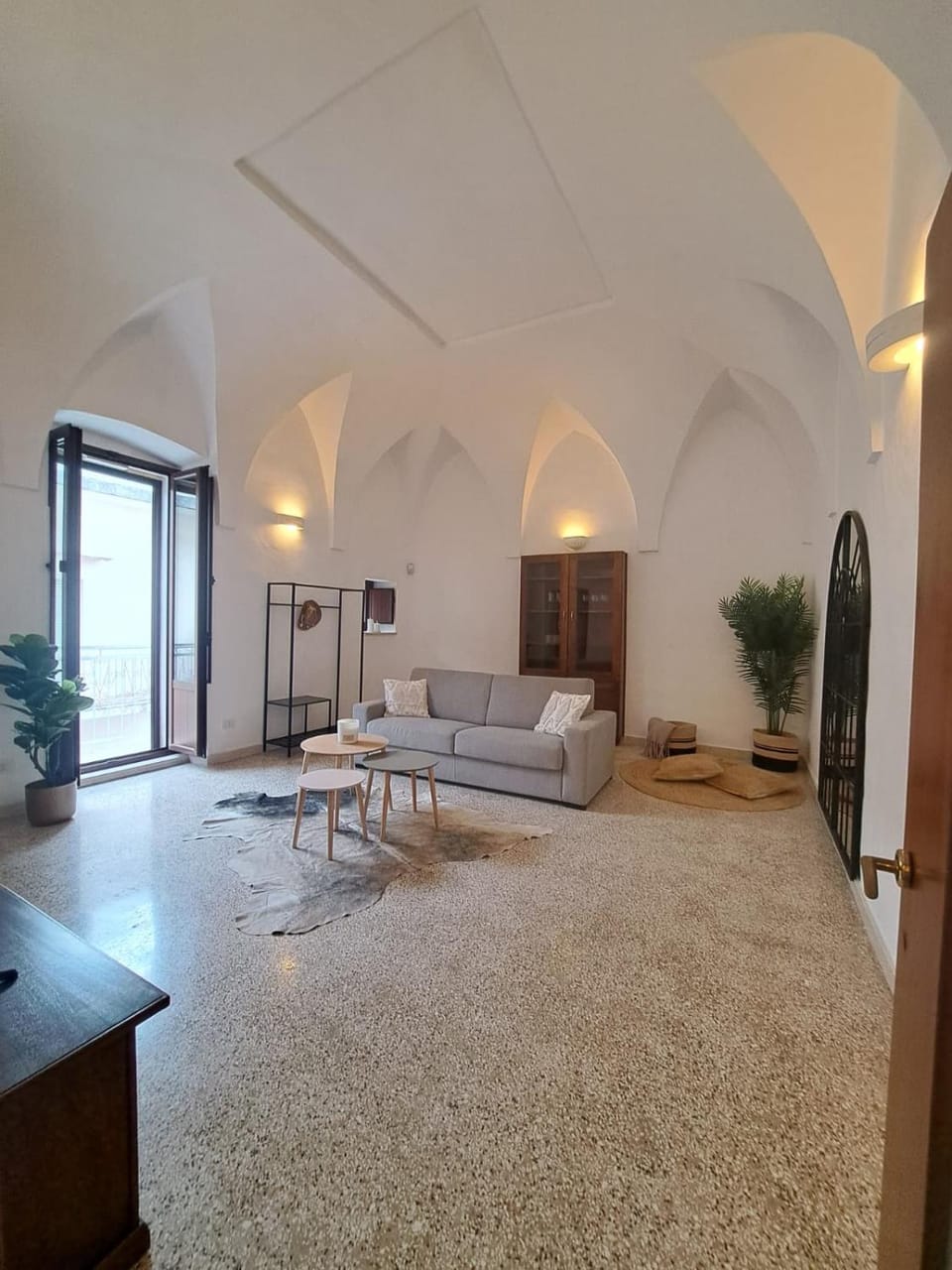 Bed, Living room, Seating area