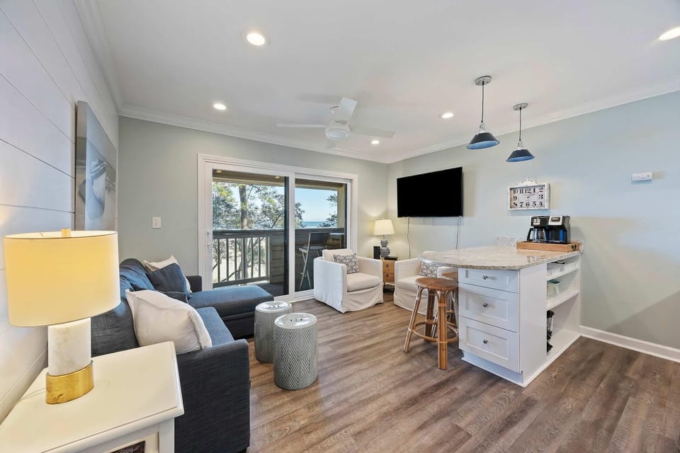 Unspoiled Beachfront Villa Sunrises from Balcony Villa in Hilton Head Island