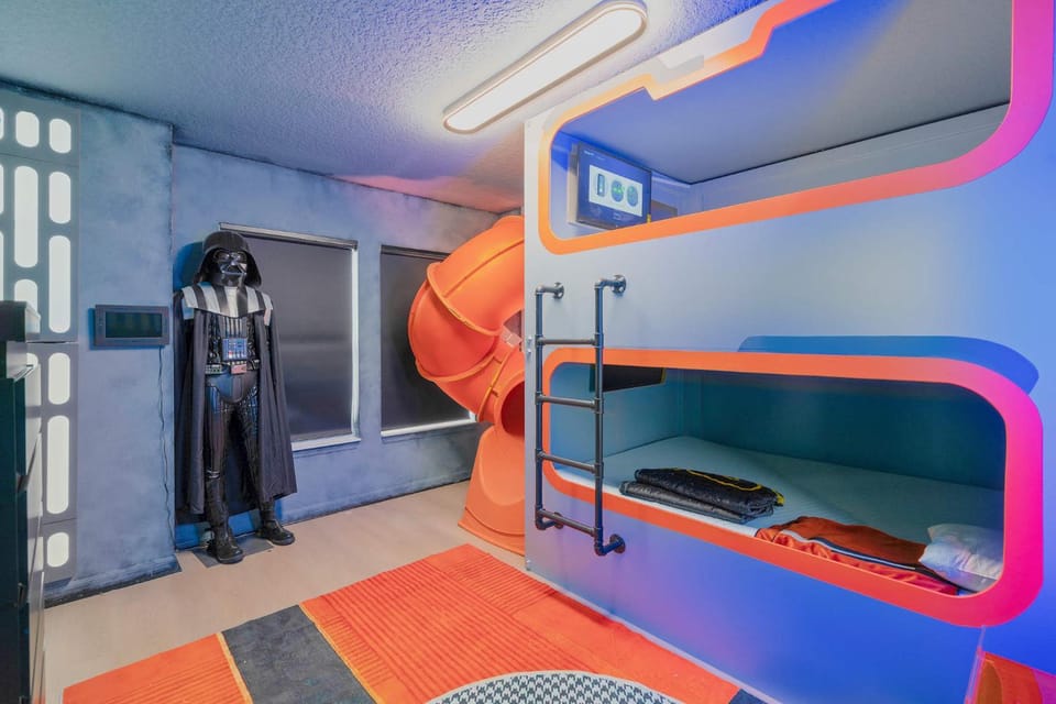 Photo of the whole room, Bedroom, bunk bed