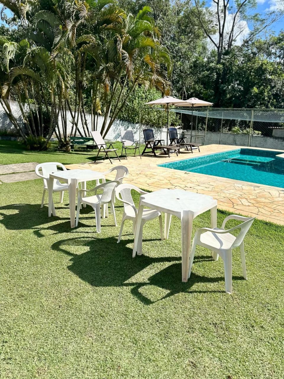 Day, Garden, Swimming pool, sunbed