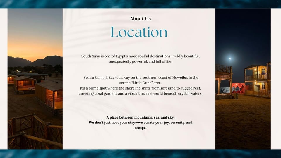 Seavia Camp Hotel in South Sinai Governorate