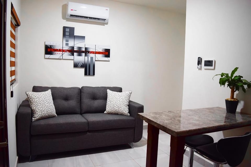 Living room, Dining area, air conditioner