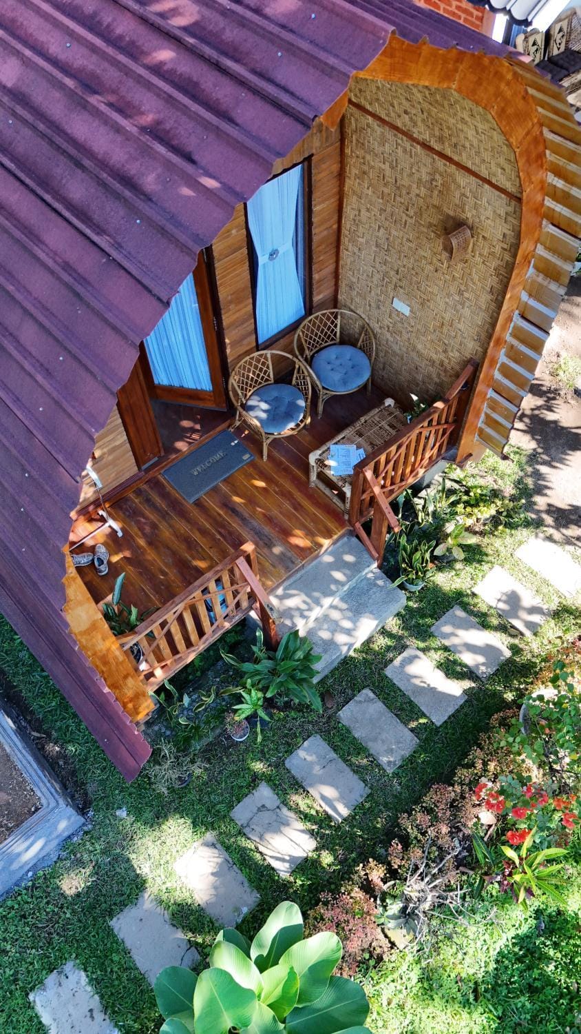 Tetebatu flower House in West Nusa Tenggara, Indonesia