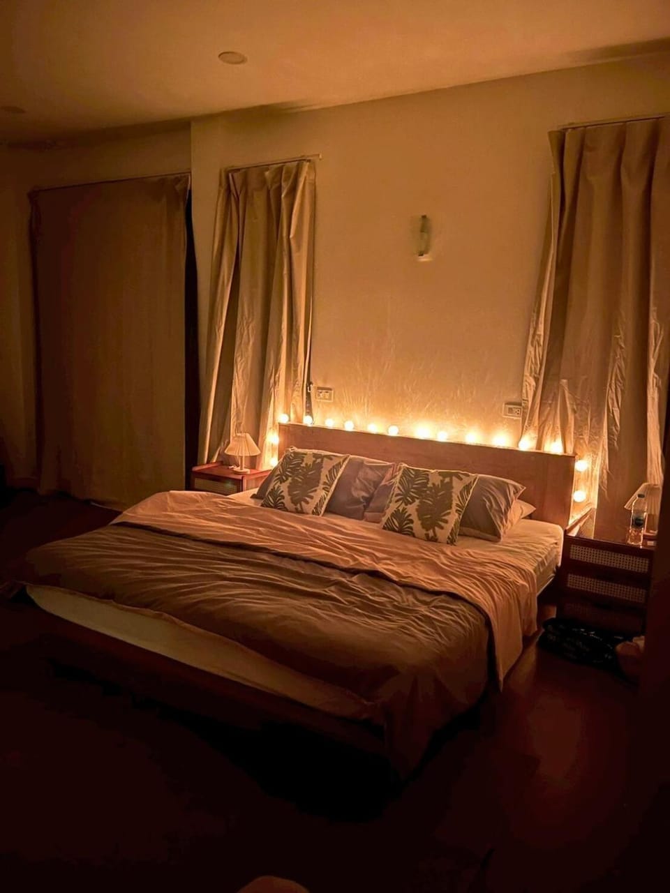 Bed, Night, Bedroom