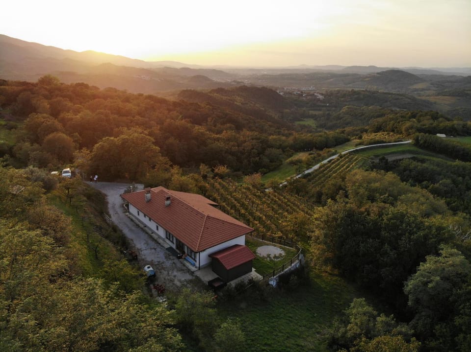 Neighbourhood, Natural landscape, Bird's eye view, Sunset