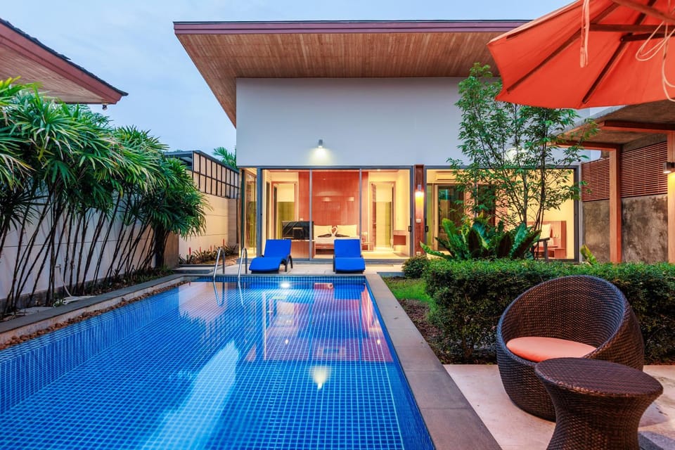 Property building, Patio, Garden, Pool view, Swimming pool