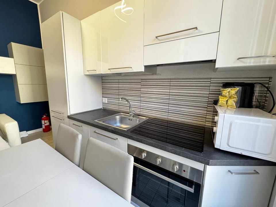 Kitchen or kitchenette, dishwasher