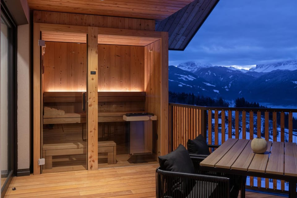 Winter, Sauna, Sauna, View (from property/room), Mountain view