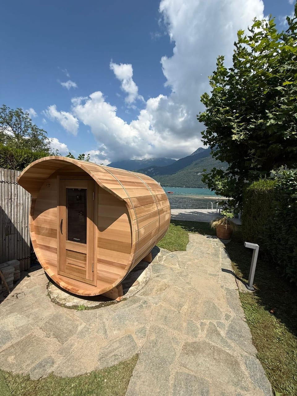 Natural landscape, Sauna, Sauna, Lake view, Mountain view