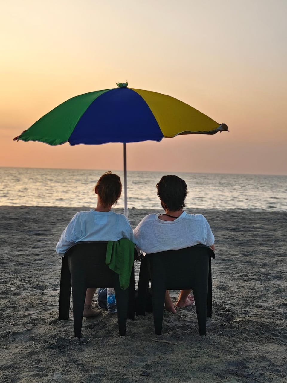 Beach, Guests, Sea view, Sunset