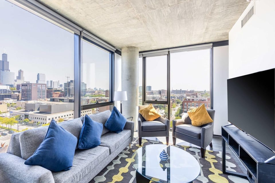 Living room, City view