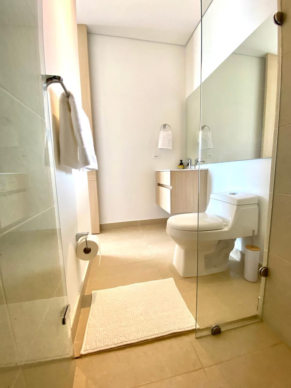 Bathroom, towels