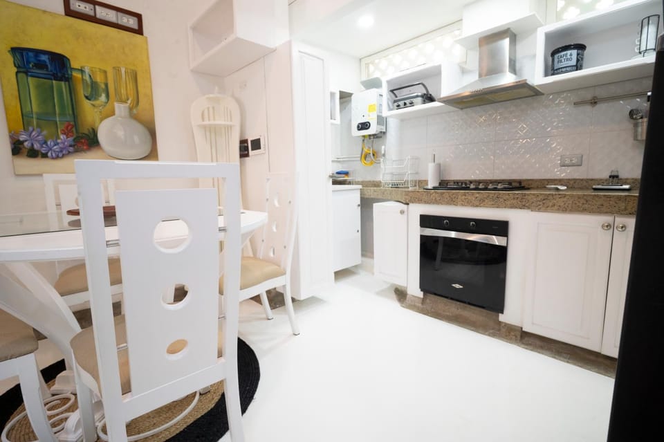 Kitchen or kitchenette, Dining area, oven, stove, toaster