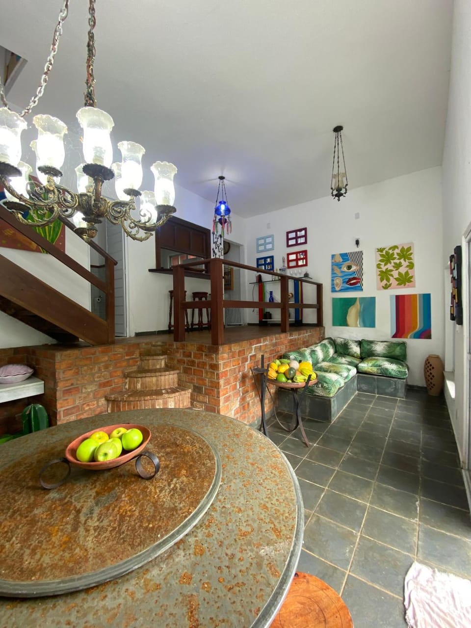 Kitchen or kitchenette, Living room, Seating area