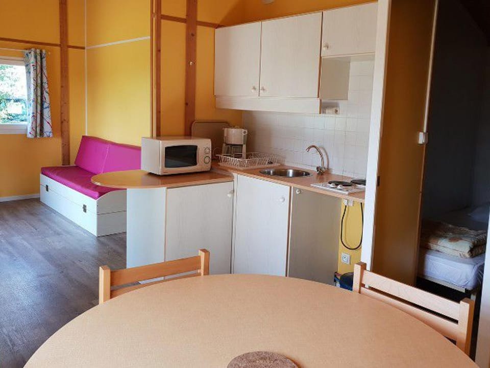 Chalet à Chaillé-les-Marais - Terrasse et salon de jardin - API-1-52-363 Campground/ 
RV Resort in Pays de la Loire