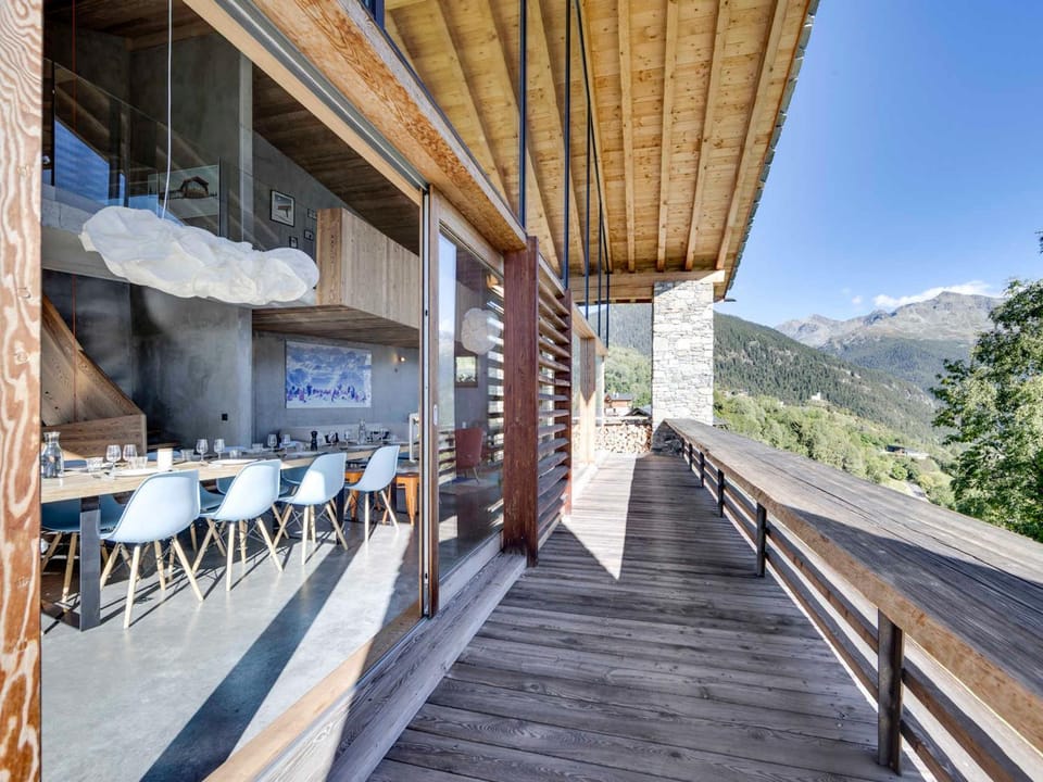 Chalet d'architecte calme à La Rosière avec garage - FR-1-690-36 Chalet in Montvalezan