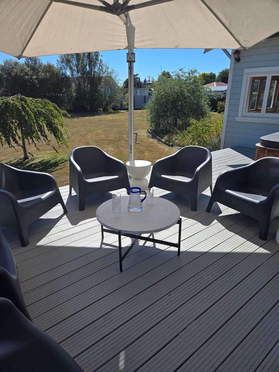 Patio, Day, Garden, View (from property/room), Balcony/Terrace, Seating area, Dining area, Garden view