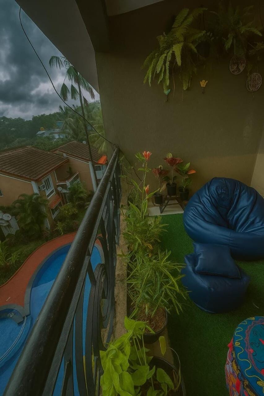 Candolim Beach, Pool view ,1bhk Apartment in Candolim