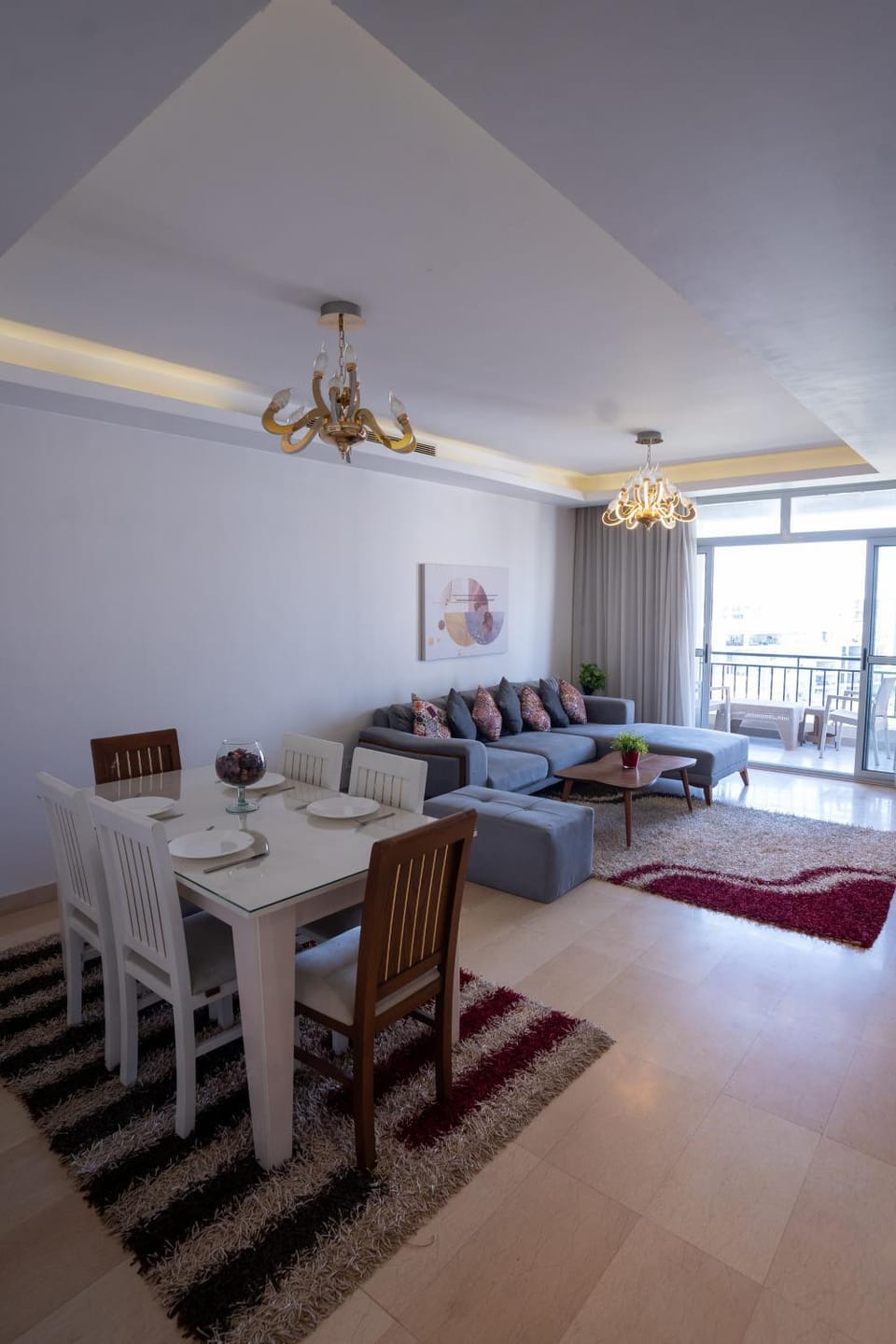 Living room, Seating area, Dining area