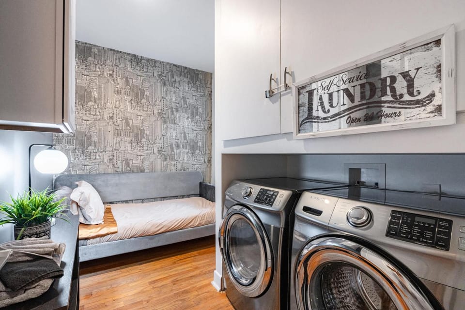 Bed, washing machine, dryer