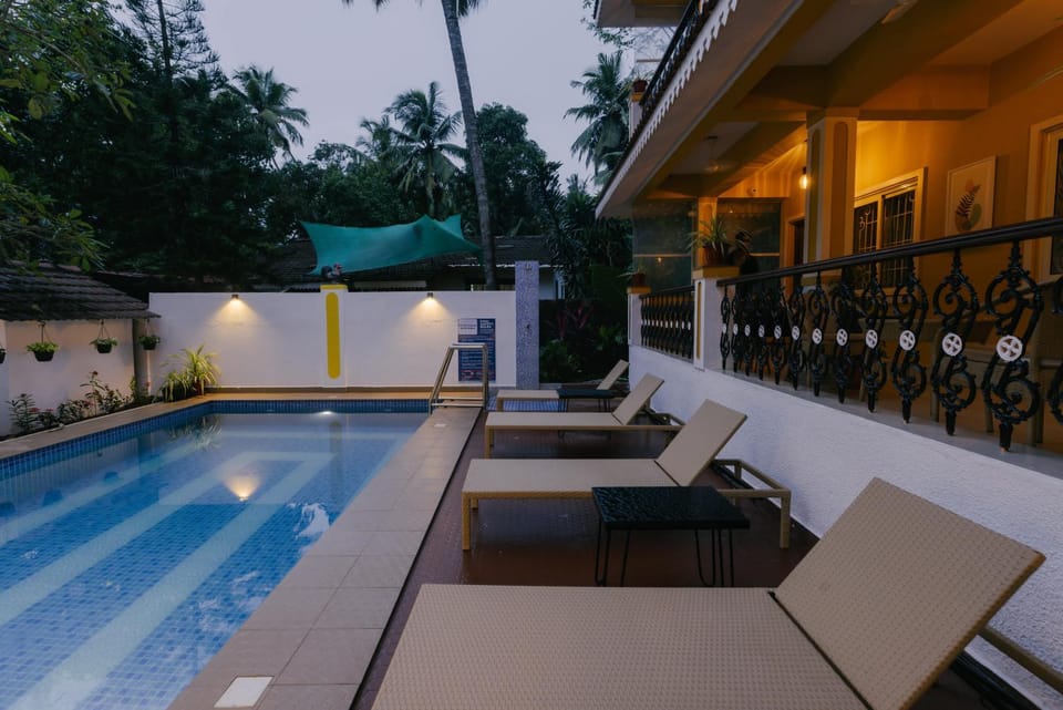 Pool view, sunbed