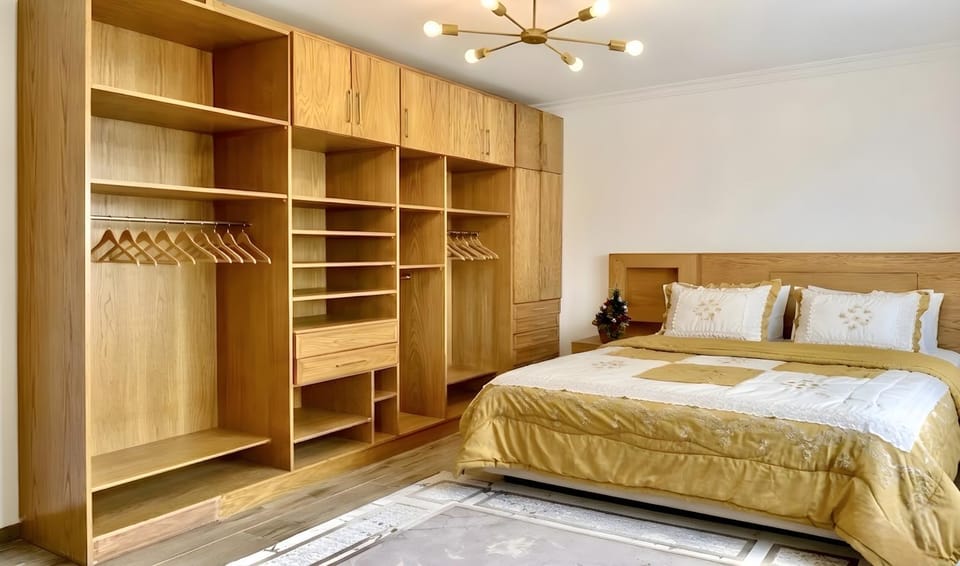 Bed, Photo of the whole room, Bedroom, wardrobe