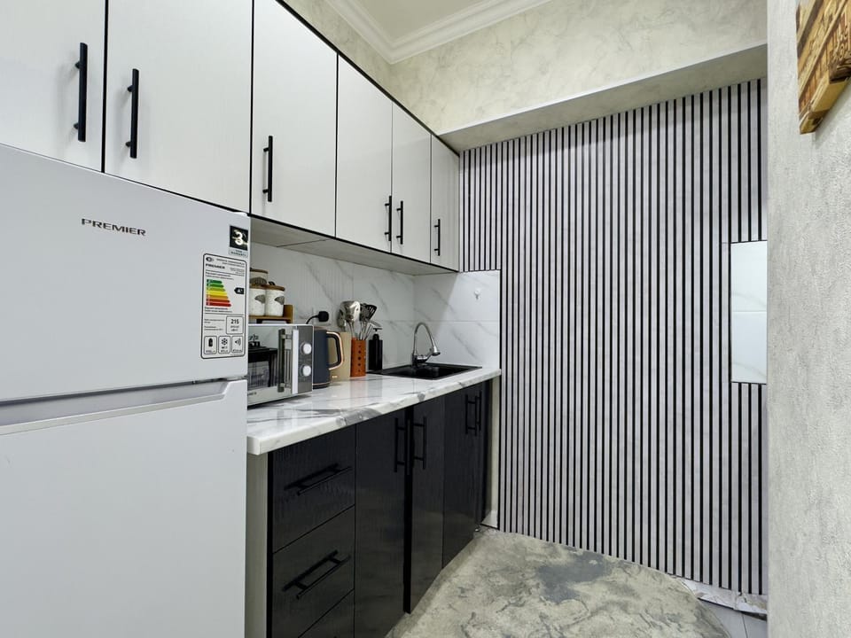 Kitchen or kitchenette, minibar, oven