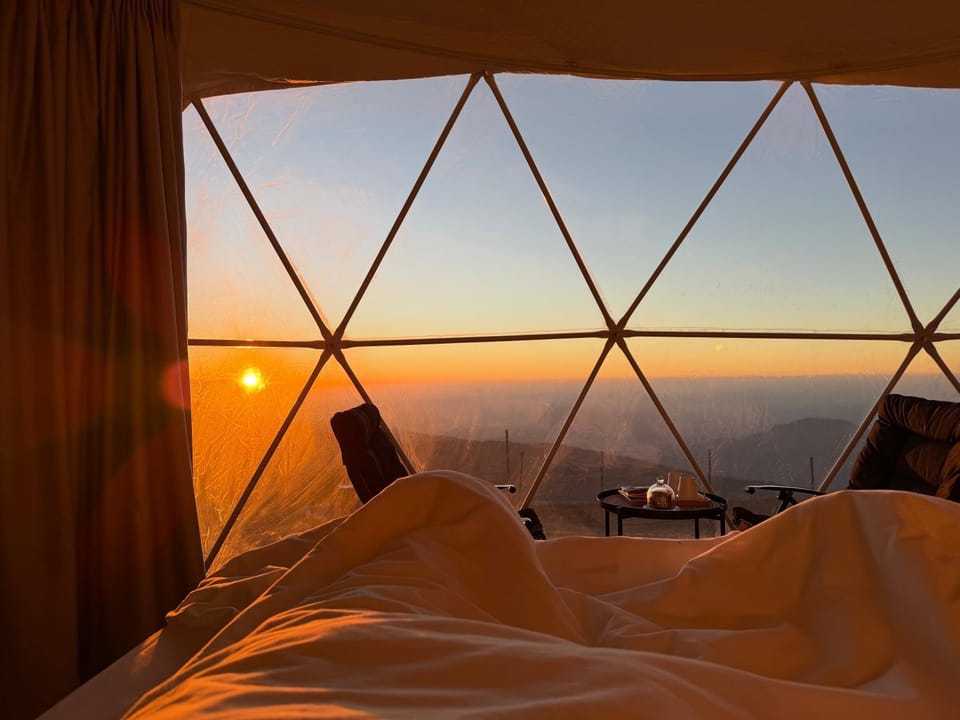Grand canyon domes Jabal shams Luxury tent in Oman