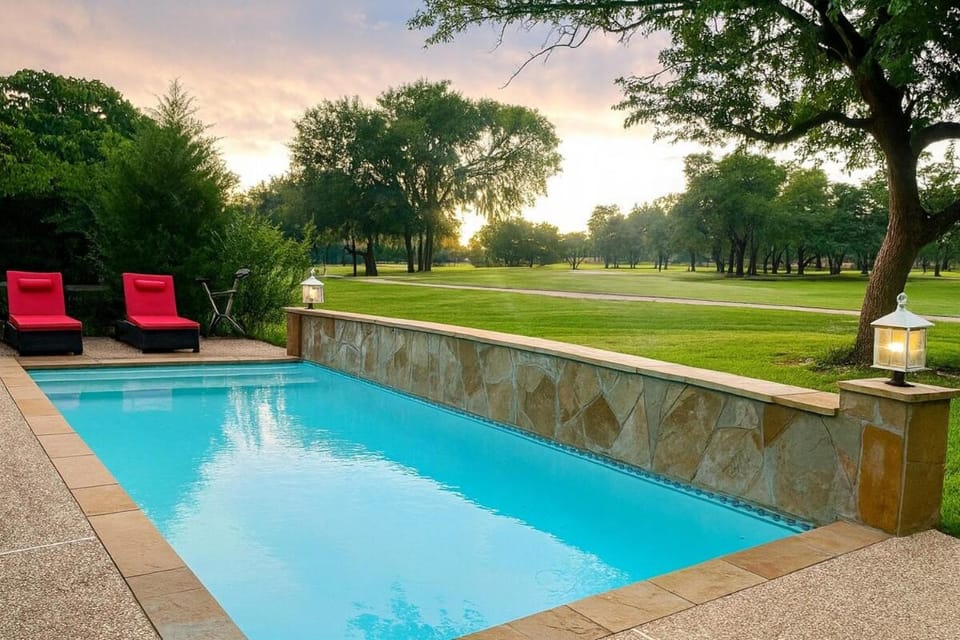 Spring, Day, Natural landscape, BBQ facilities, Garden, Golfcourse, Golfcourse, Minigolf, Garden view, Pool view, Swimming pool, sunbed