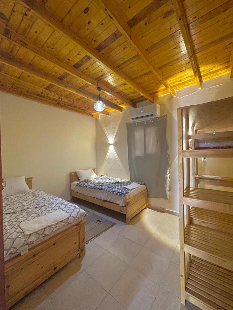 Bed, Bedroom, wardrobe, air conditioner