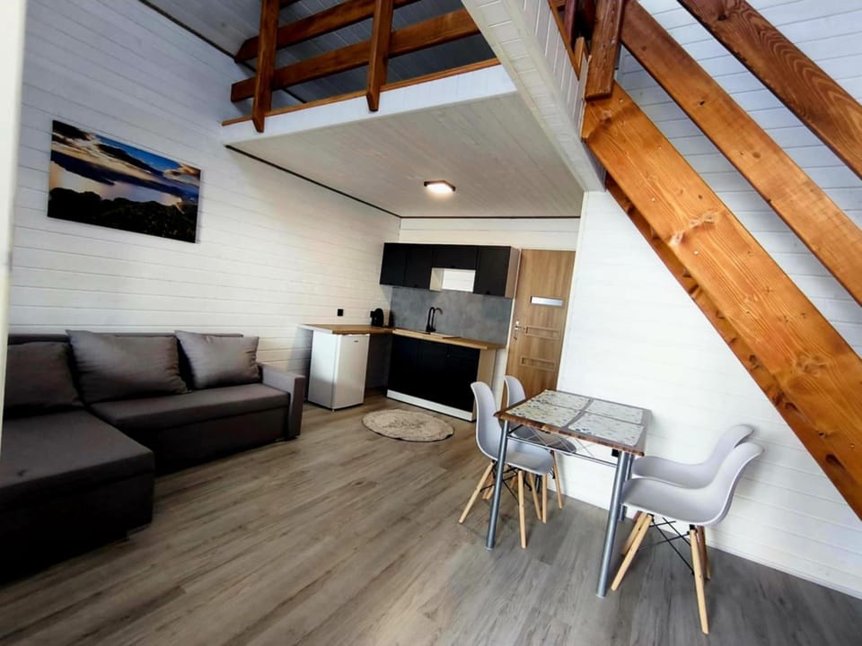 Kitchen or kitchenette, Living room, Dining area