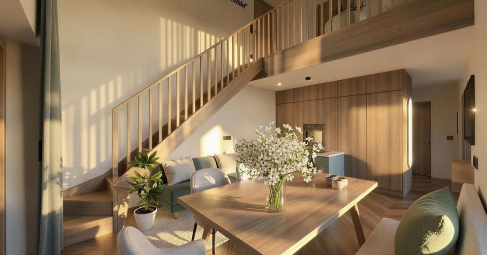 Living room, Dining area