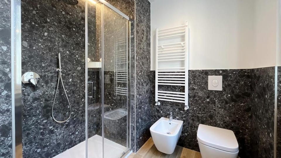 Shower, Toilet, Bathroom, towels