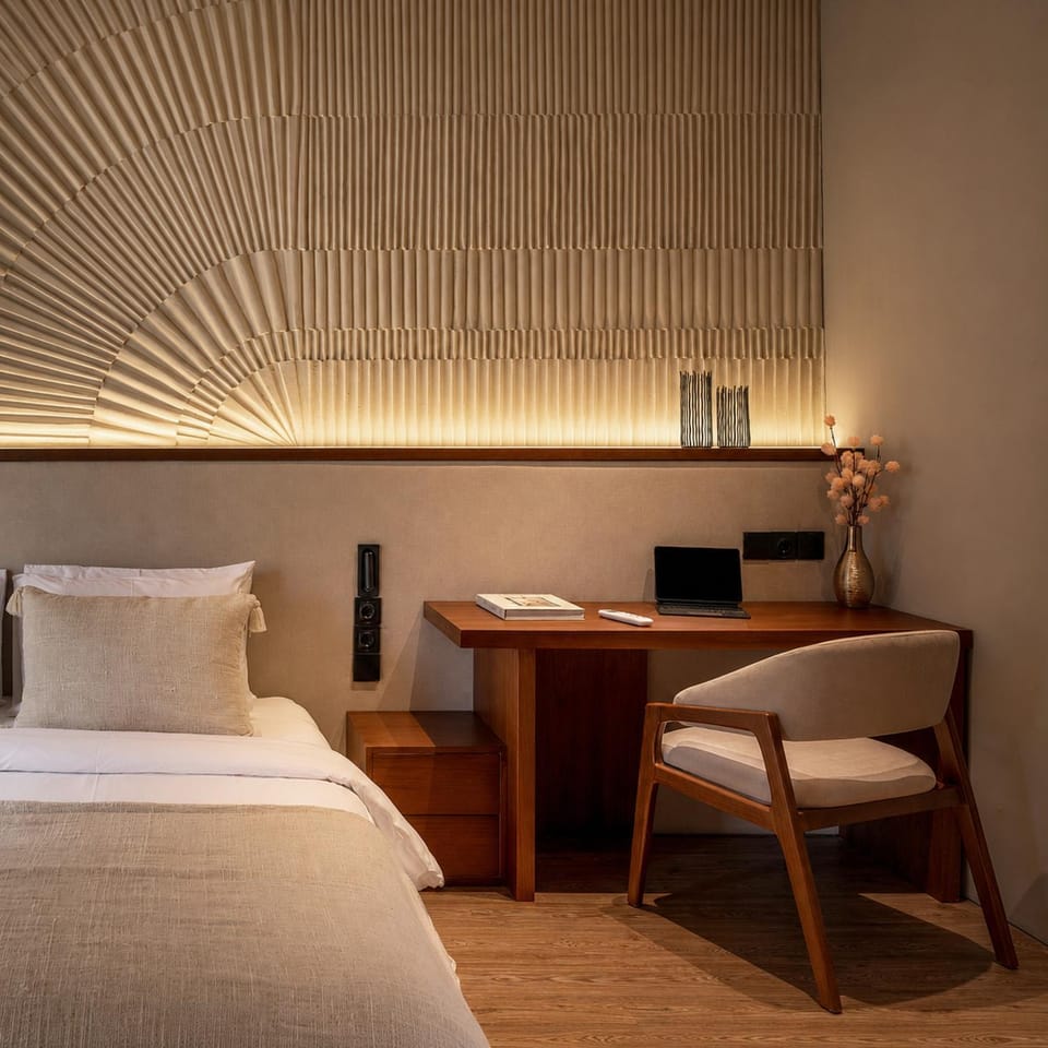 Photo of the whole room, Bedroom