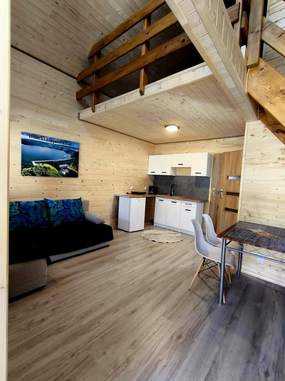 Living room, kitchen