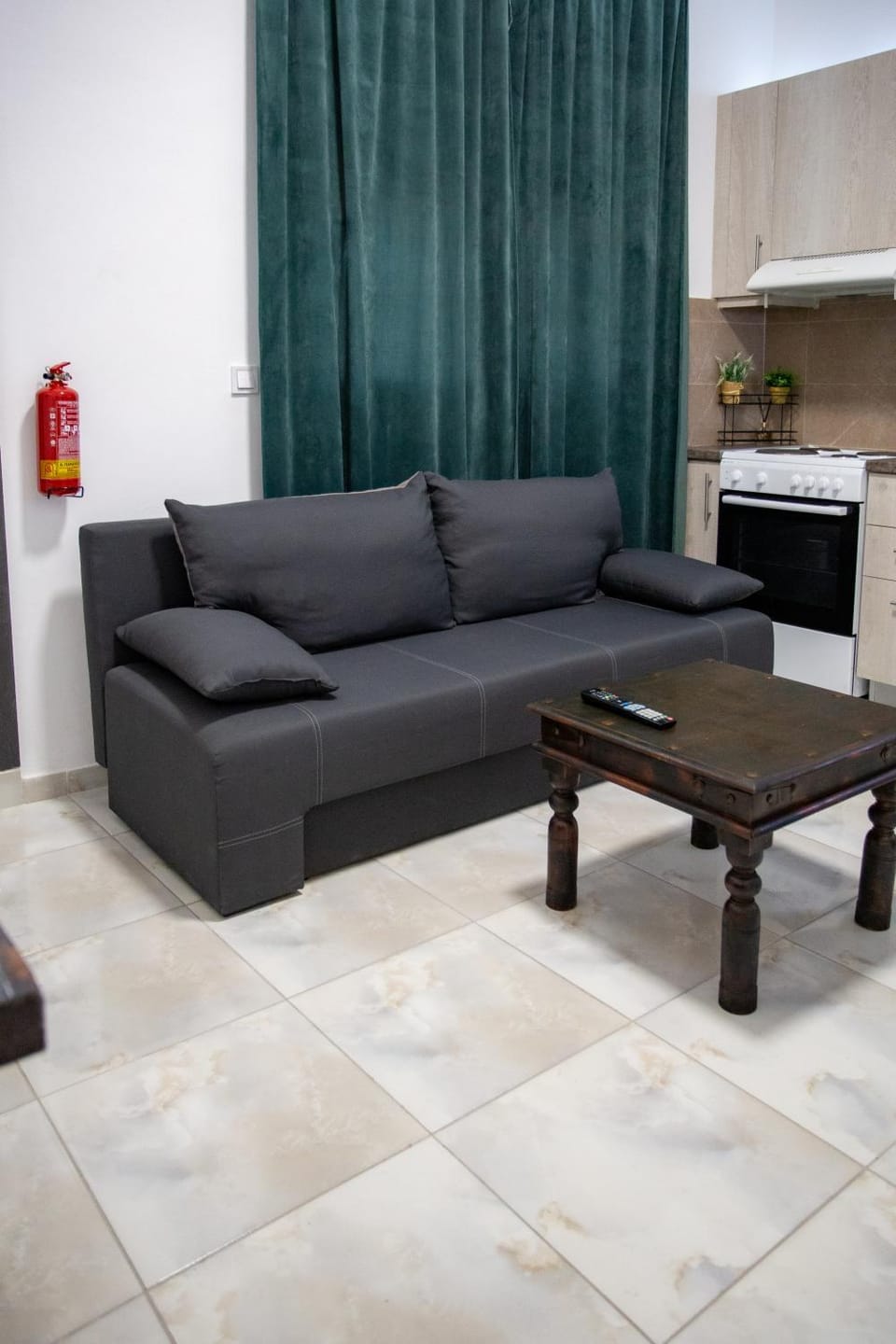 Kitchen or kitchenette, Living room