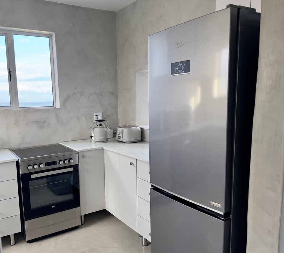 Kitchen or kitchenette, oven